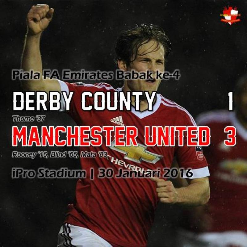 Review: Piala FA Emirates - Derby County 1-3 Manchester United